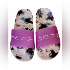 Bebe Rhinestone Slides